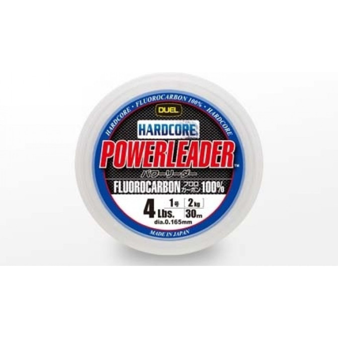 Леска YO-ZURI DUEL HARDCORE POWERLEADER FC FLUOROCARBON100% 50m 50Lbs/22Kg (0,620mm) H3344