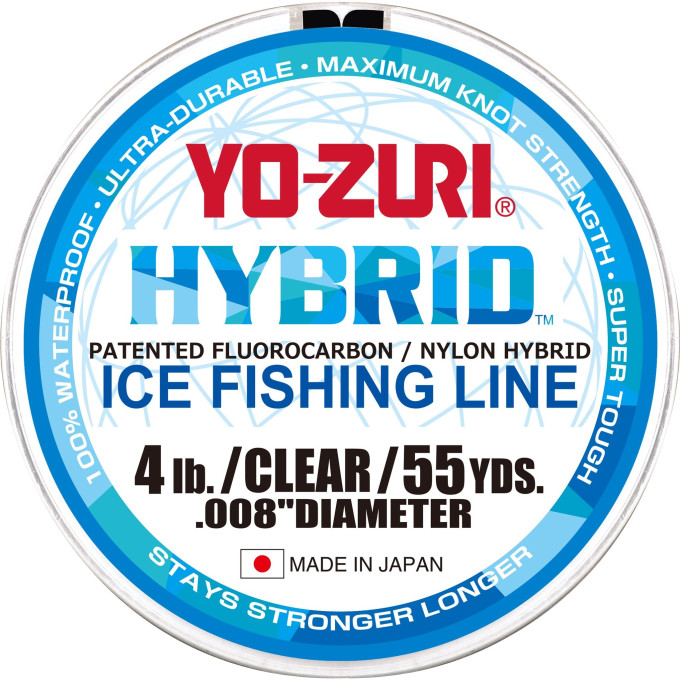 Леска YO-ZURI HYBRID ICE 55YD 6Lbs (0,254mm) R1408-CL