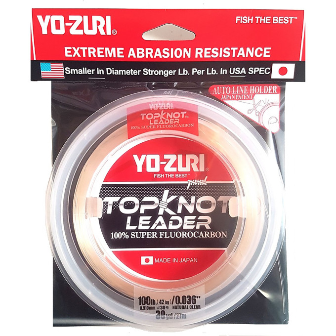 Леска YO-ZURI TOPKNOT LEADER FLUOROCARBON 100%30YDS 8Lbs (0,235mm) R1225-NC