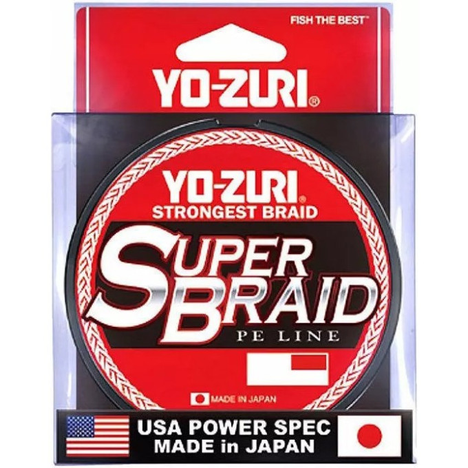 Плетеный шнур YO-ZURI PE SUPERBRAID 150YDS Yellow 40Lbs (0,32mm) R1260-Y